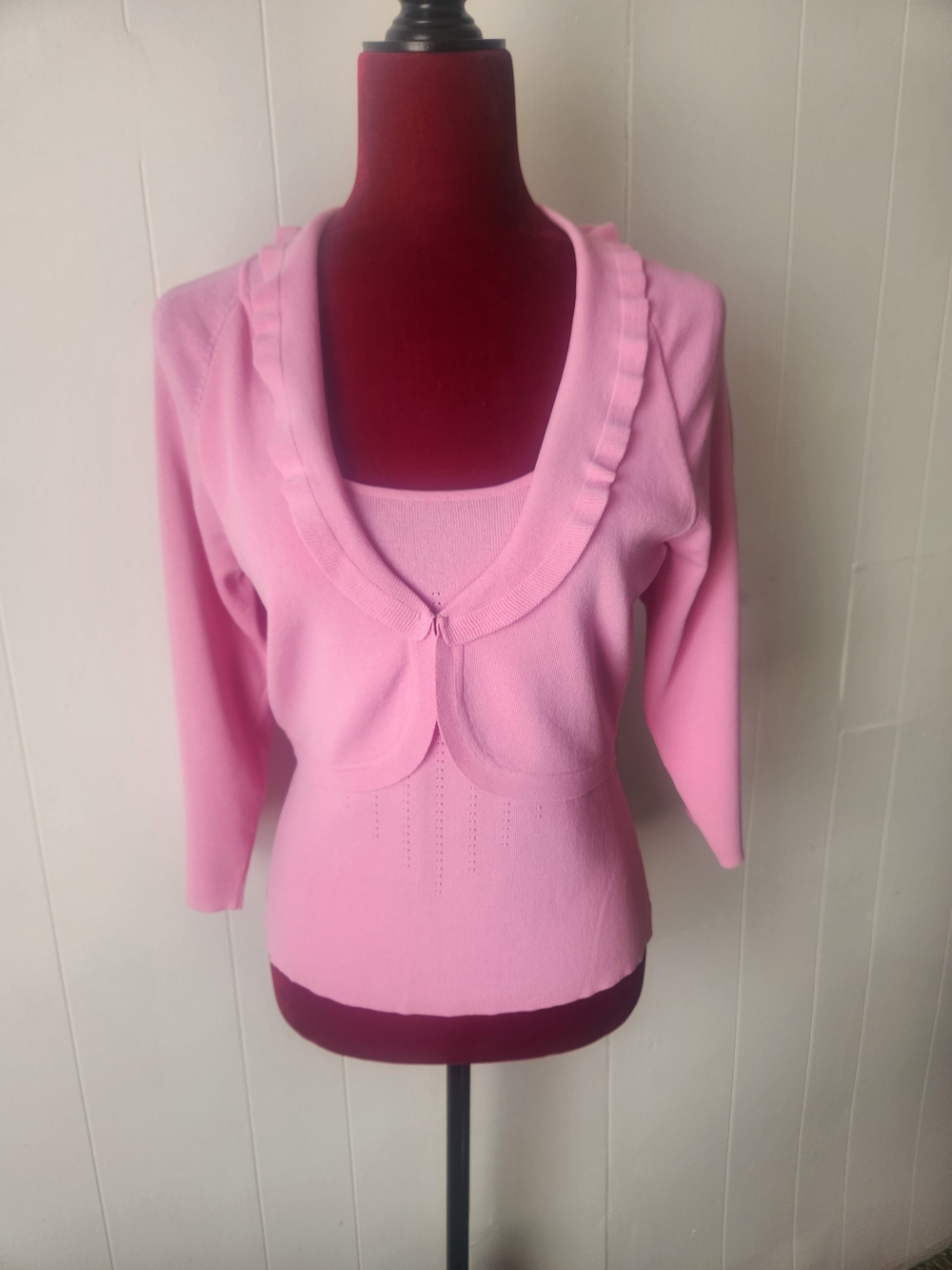 JohnPaulRichard Pink Knit Top Size Medium.